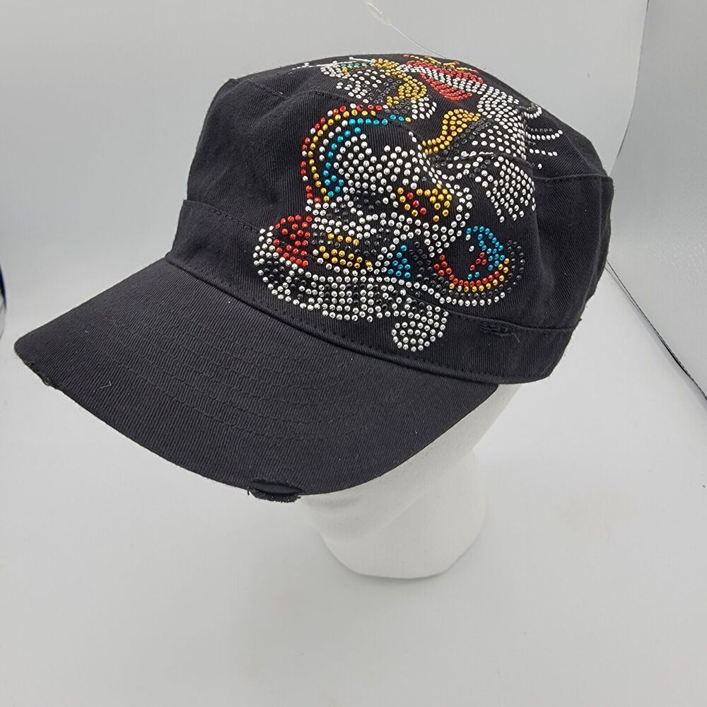Womens Brand New Jeweled Cap, One Size Fits Most, Strech And Comfy